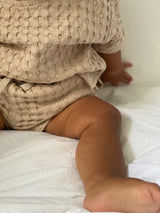 Chunky Waffle Tee | Oatmeal