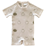 Apple Romper | Olive on Oat