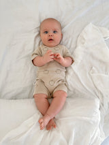 Apple Romper | Olive on Oat