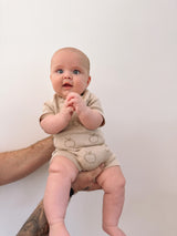 Apple Romper | Olive on Oat