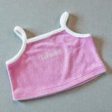 Terry Crop Singlet- Blossom