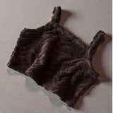 Terry WAVE Crop Singlet- Chocolate