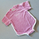 Terry Logo Tee Romper- Blossom