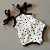 Terry LOVE Scrunch Romper- Chocolate