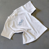 Logo Milk Tee - Sky Embroidery