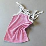 Terry Tie Up Dress- Blossom