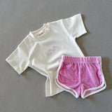 Logo Milk Tee - Blossom Embroidery