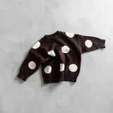 Dot Pullover- Mud + Oatmeal