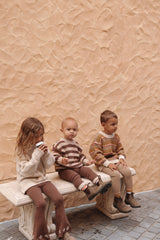 Chunky Knit Pullover - Retro Stripe