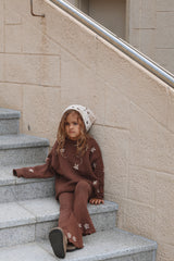 Chunky Knit Pullover - Cocoa Scoop Back