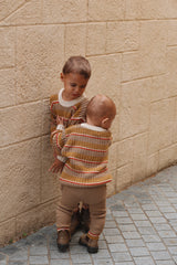 Chunky Knit Pullover - Retro Stripe