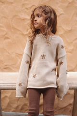Chunky Knit Pullover - Natural Scoop Back