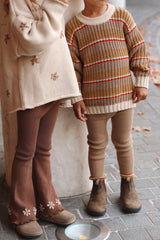 Chunky Knit Pullover - Natural Scoop Back