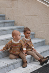 Chunky Knit Pullover - Retro Stripe