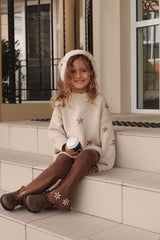 Chunky Knit Pullover - Natural Scoop Back