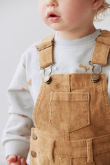 Jamie Kay Casey Cord Short Overalls | Bronzed