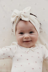 Jamie Kay Fine Rib Headband | Simple Flowers Egret