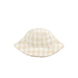 Bucket Hat - Gingham Pale Khaki