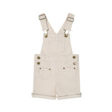 Jamie Kay Chase Cord Short Overalls | Powder Pink/Egret