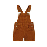 Jamie Kay Casey Cord Short Overalls | Cinnamon