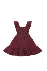 Jamie kay Organic Cotton Muslin Julia Dress - Berry Tart