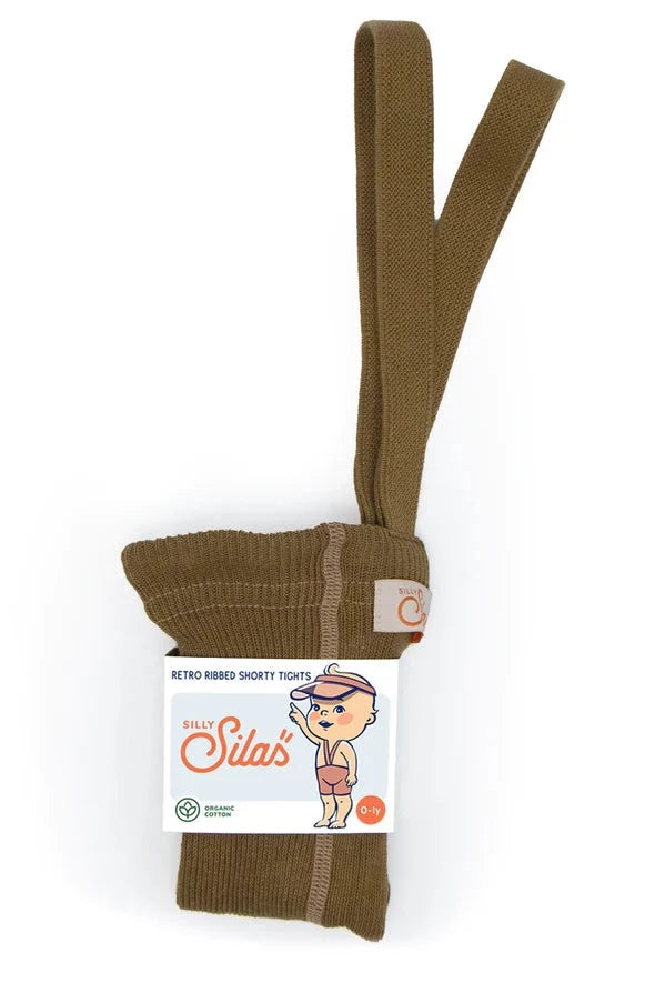Silly Silas Shorty Tights- Acorn Brown