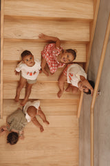 Plaid Ruffle Dress- Red