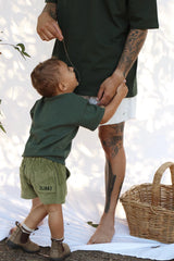 CORD SHORTS | EVERGREEN