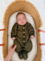 CLASSIC KNIT ROMPER | PESTO