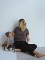 RIBBED TEE | CHARCOAL (WOMEN'S)