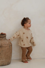 Chunky Knit Pullover - Natural Scoop Back