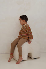 Chunky Knit Pullover - Retro Stripe