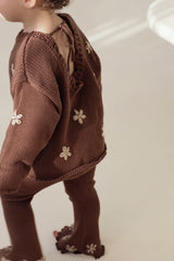 Chunky Knit Pullover - Cocoa Scoop Back