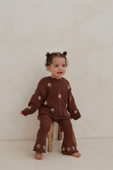 Chunky Knit Pullover - Cocoa Scoop Back