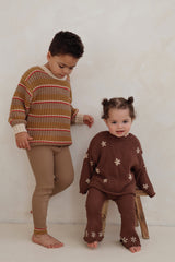 Chunky Knit Pullover - Cocoa Scoop Back