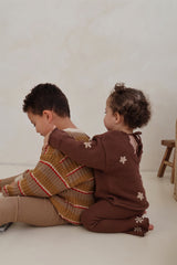 Chunky Knit Pullover - Retro Stripe