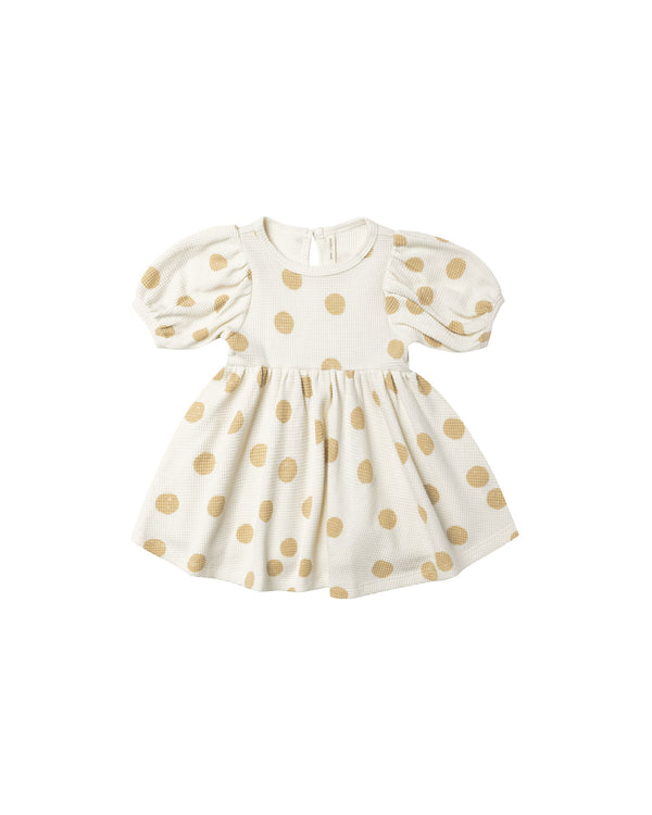 Quincy Mae Waffle Baby Doll Dress | Butter Dots