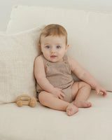 Quincy Mae Tatum Romper | Heathered Oat