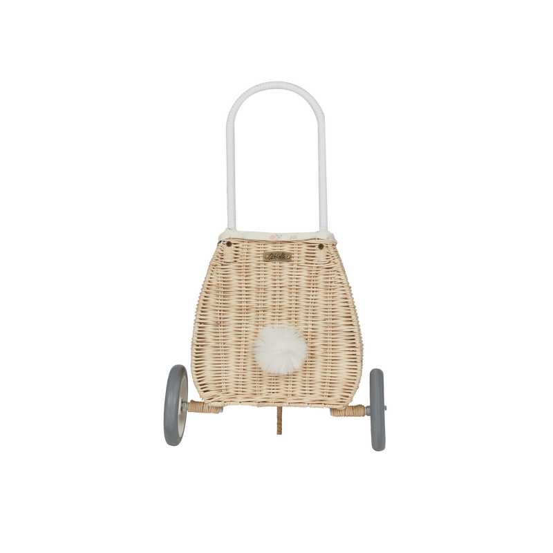 Rattan Bunny Luggy With Lining - Pansy