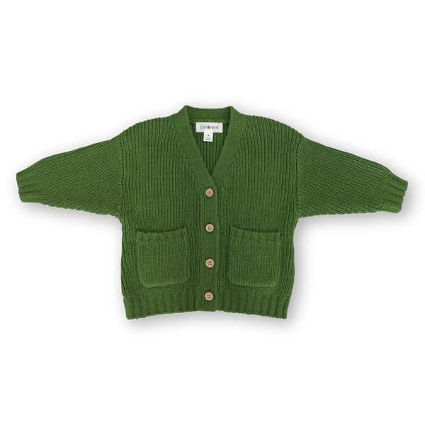 Grown Pocket Cardigan - Verde
