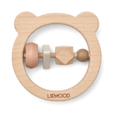 Liewood Avada Wooden rattle | Oat Mix