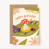 Bug Party Birthday Card