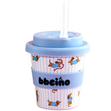 Dash in Blue Babycino Cup - 120ml (Straw Included)