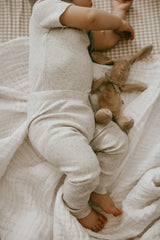 Organic Cotton Modal Everyday Legging - Oatmeal Melange