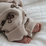 Mushroom Pants | Choc + Dark Beige