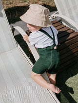 Silly Silas Shorty Tights- Dark Forest Green