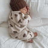 Mushroom Pants | Choc + Dark Beige