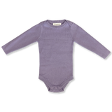 Grown Organic Ribbed Essential Bodysuit - Iris