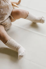 Jamie Kay Natalie Frill Knee High Socks | Misty Pink