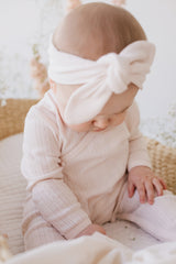 Jamie Kay Pointelle Headband | Rose Quartz